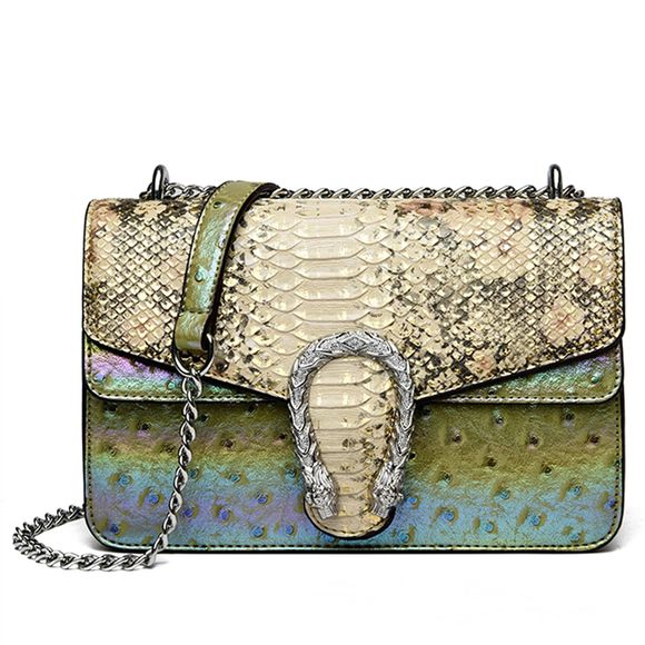 Mуһоᴢее Handbags - Crossbody Bags - Snake Printed Clutch Purses Leather Shoulder Bags ^-^